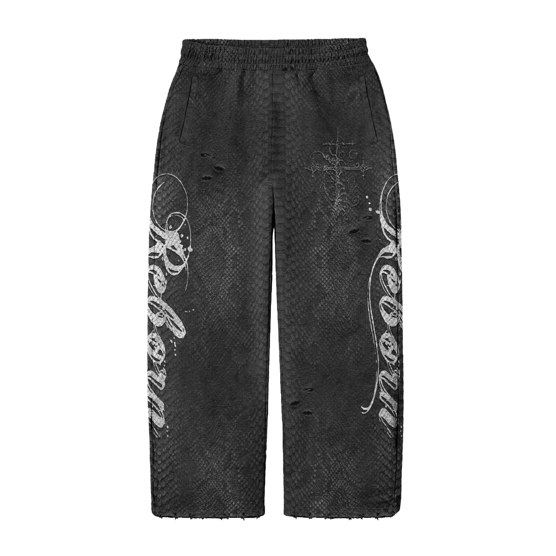 “Snakeskin” sweatpants