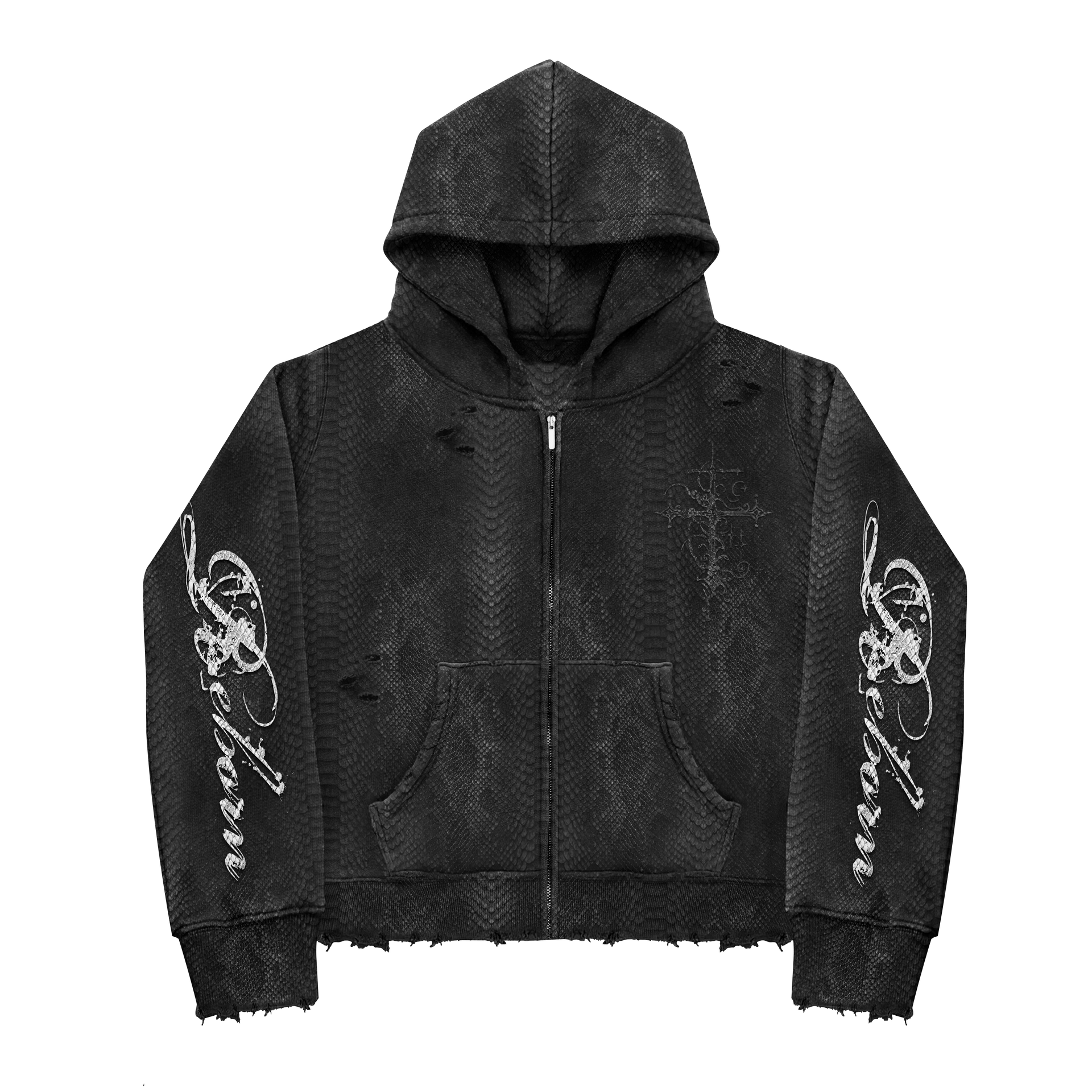 “Snakeskin” zipup